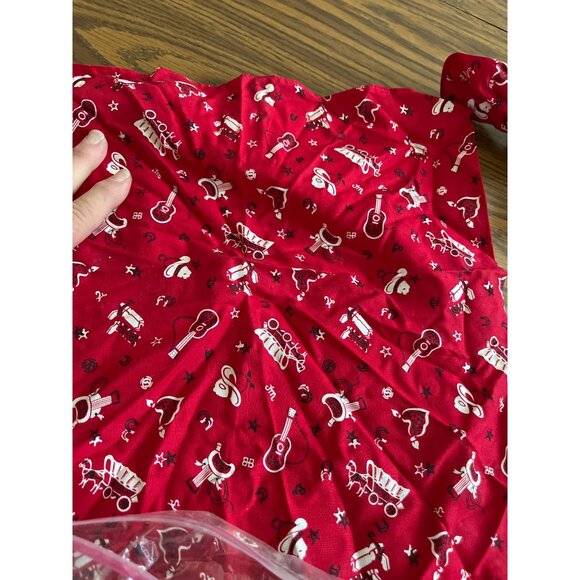 Cow napkin rings with red cowboy decor napkins set of four - Picture 4 of 8